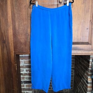 100% Silk Blue Pants - Size 6